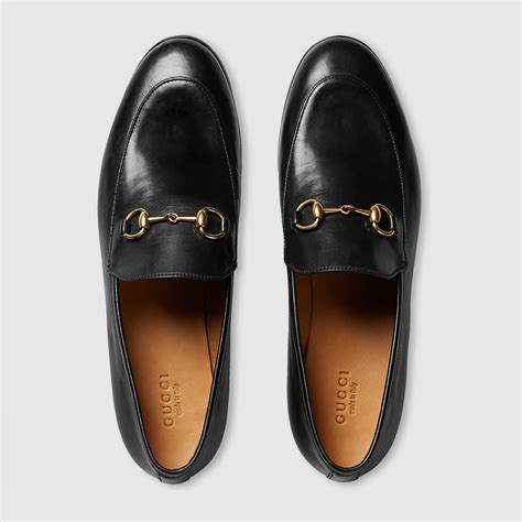 Gucci jordaan leather loafer women's